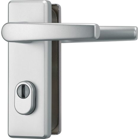 Ferrure de porte en aluminium avec poignée des 2 côtés (1/5)