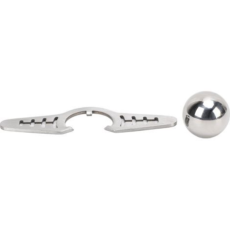 Boule de refroidissement réutilisable en acier inoxydable pour café, pour libérer les véritables arômes du café.-AquaForge (1/5)