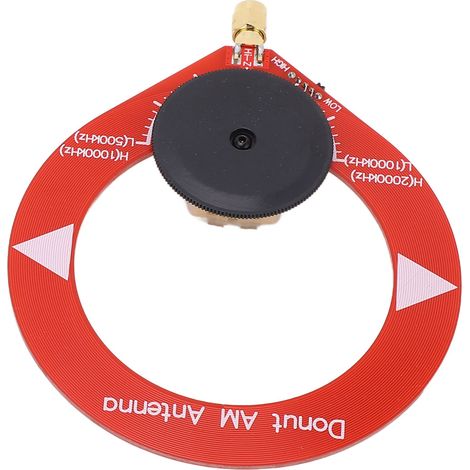 Antenne AM en forme de donut : améliore le signal et la réception. Mini antenne boucle portable pour radio MW. (1/5)