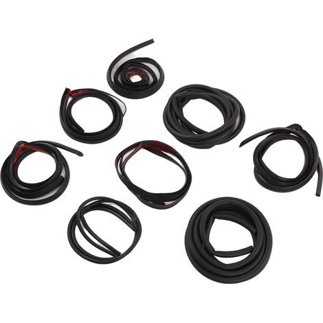 Kit de 8 bandes d'étanchéité en caoutchouc pour voiture, réduction du bruit et insonorisation, bandes adhésives de remplacement pour carrosserie complète de Tesla Model Y (1/5)