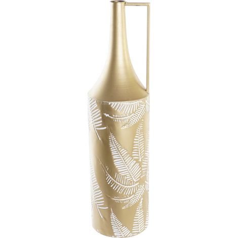 Jarron Metal 21X21X81 Hoja Dorado JR195592 (1/3)