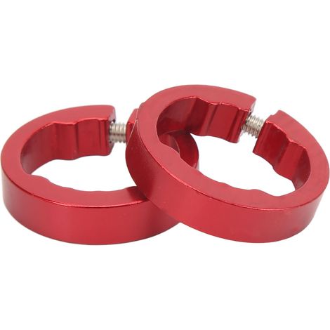 2 Poignées Vélo en Alliage d'Aluminium Rouge pour Guidon 22.2mm - Léger, Robuste et Antidérapant (1/5)