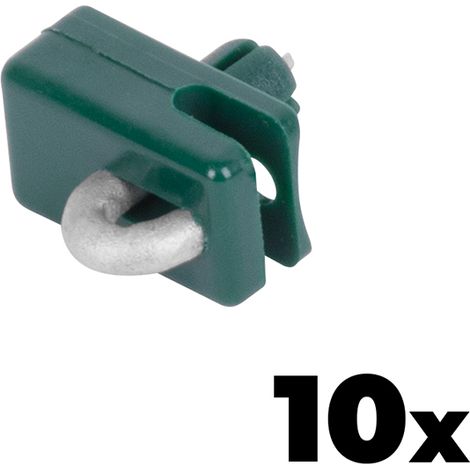 Halterung Strend Pro METALTEC 2, Führungs-, für Spanndraht, mit Nagel, grün, Pack. 10 Stk.