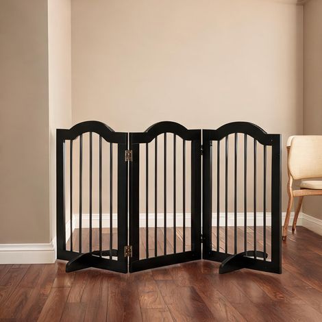 Barrière pour animaux pliable en MDF 154,5 x 29,5 x 61 cm (1/5)