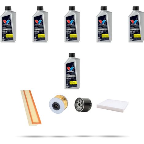 Kit tagliando 4 FILTRI e 6L OLIO compatibile con Renault Clio II 1.9 dTi 59kw Dal 2000 (1/5)