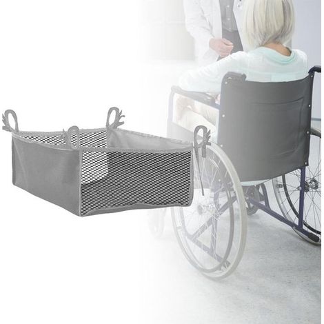 Borsa portaoggetti da riporre sotto il sedile - 35 x 31 x 15 cm - Organizer per sedia a rotelle - Borsa impermeabile - Borsa portaoggetti in tessuto Oxford - Per riporre libri e generi alimentari (1/5)