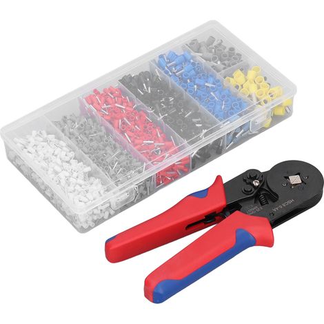 1900 pièces lot de pinces à sertir hexagonales, embouts en cuivre PVC et fer pour câbles de 0,25 à 10 mm², outillage électrique pour machines (1/5)