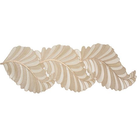 Platzset aus PVC, kreativ und exquisit im europäischen Stil mit hohlen Blättern