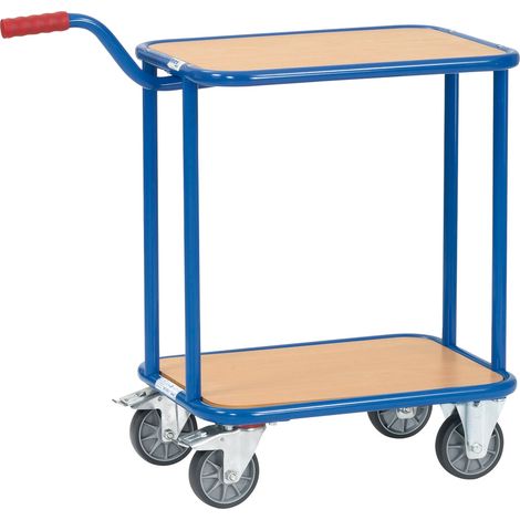 Poignée rouleau KF33 plancher en bois 250 kg 2 étagres Roue TPE 125 mm