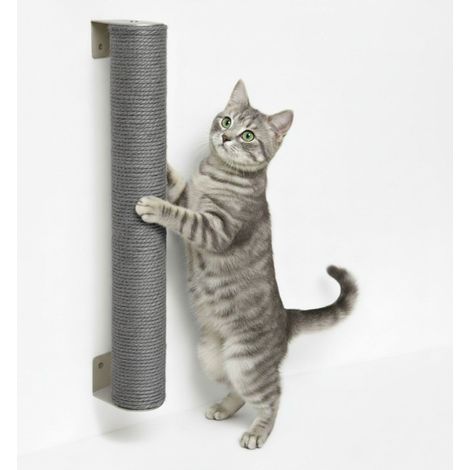60 cm Tiragraffi da Parete - Albero per Gatti Moderno - Colonna Sisal Naturale (1/5)