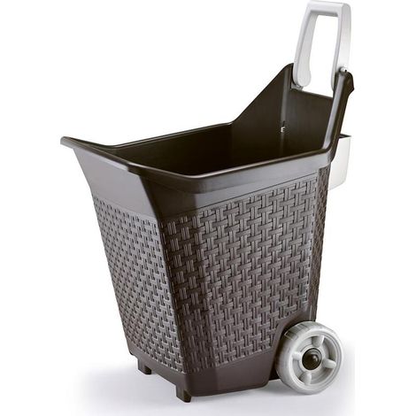 CARRIOLA MULTIUSO 'KART' 76 lt, cm 59x50x72h - Col. Cacao - BAMA