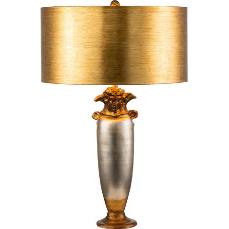 Elstead Bienville - Lampe de table 1 lumière Or, Argent, E27 (1/5)