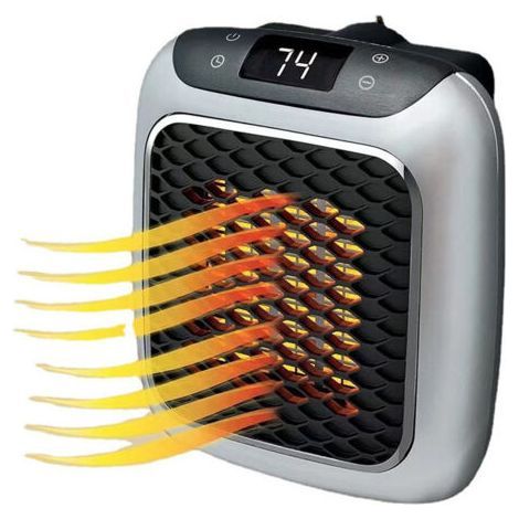 Misère soufflée avec télécommande, mini radiateur en céramique 800 W, chauffage radiant silencieux et économe en énergie, avec minuterie 12 heures, thermostat (1/5)