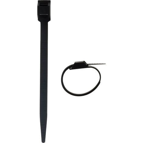 Lot de 20 colliers de câblage 6x114mm - Noir - Zenitech
