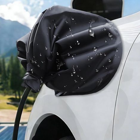 Chargeur magnétique universel pour véhicules électriques : housse de protection contre la pluie, protection anti-poussière pour câble et prise. (1/4)