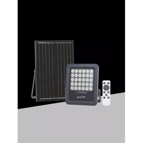 Faro Led Con Pannello Solare 100 Watt Luce Naturale 4000k Telecomando (1/4)