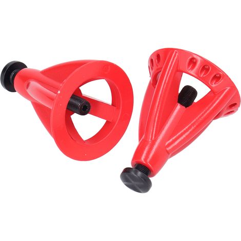 2 chandelles métalliques 6T réglables en hauteur, simulation de levage pour voiture RC 1/10, outils de jouet rouges (1/5)