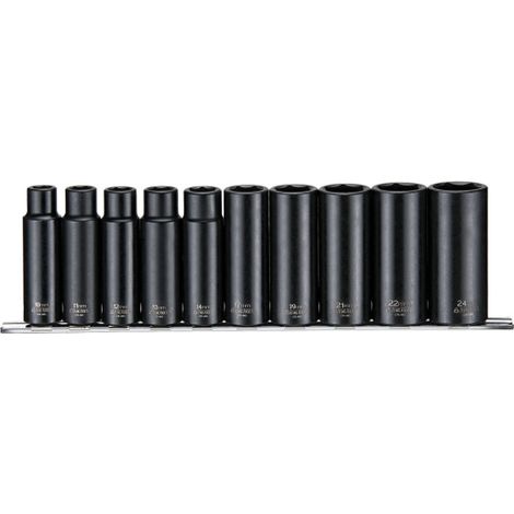 Juego Vasos de impacto largos 1/2" 9126 (10 piezas)