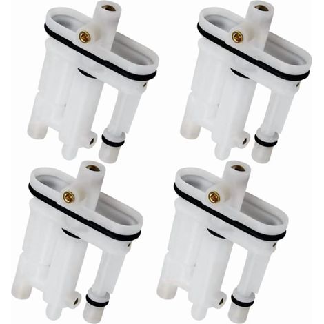 Kit de remplacement de gicleur principal de carburateur, lot de 4 pièces pour moteur de tondeuse à gazon robuste, compatible avec Briggs & Stratton 09P702 (1/5)