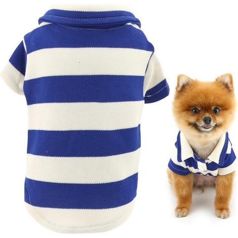 Polo para perros con estampado de gofre,adecuado para perros pequeños y medianos,Chihuahua y Yorkie (M (pecho 37 cm)) (1/5)
