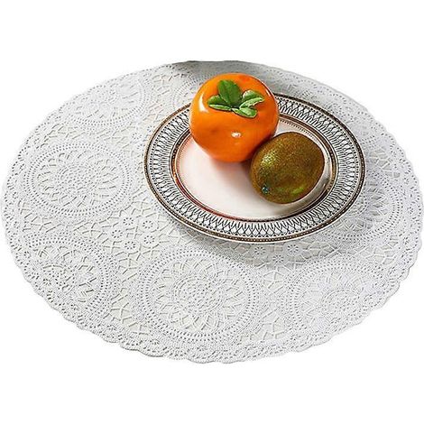 Napperon rond en PVC antidérapant de 38,5 cm, isotherme, JIKAIX (1/5)