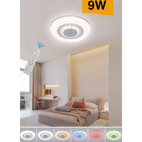 Plafoniera Soffitto Luce Led Rgb Bluetooth Cassa Telecomando Dimmerabile C44-rgb-o (1/5)