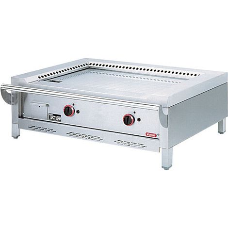 Teppanyaki à gaz de table, 2 zones 1200x770x450 mm - VIRTUS