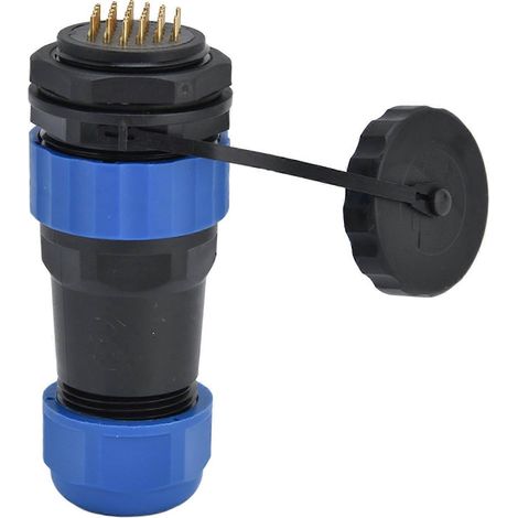 Wasserdichter Stecker mit Rückmutter IP68 Luftfahrt-Stromanschluss 250V 5A für Kabel und Leitungen SP28