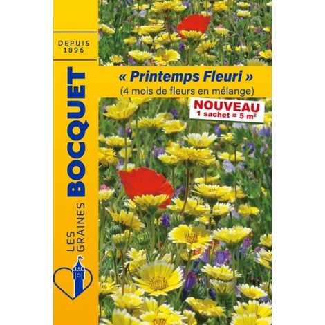 Fleurs en mélange '' Printemps Fleuri '' ( 4 mois de fleurs en mélange ) - 15g