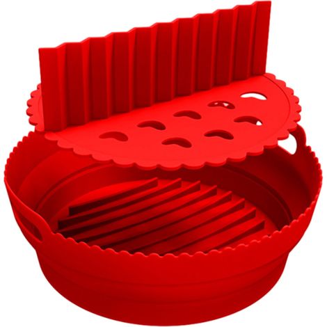 Accessori in silicone per friggitrice ad aria, padella multifunzionale in silicone con rivestimento per friggitrice ad aria