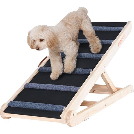 105 cm rampe pour chien pliable, accès voiture, lit ou canapé, antidérapante et réglable 35-65 cm (1/5)