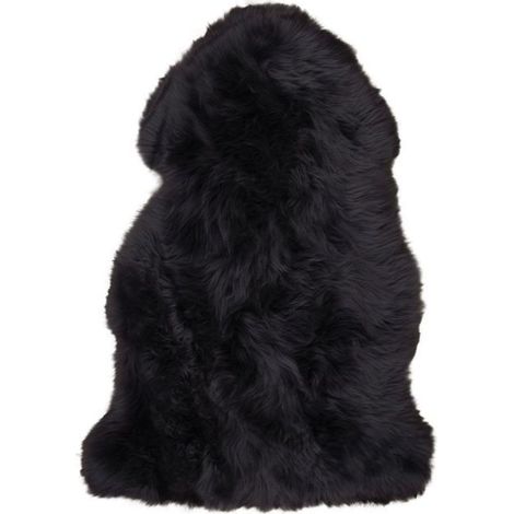 Cuir d'agneau noir 50x85 cm