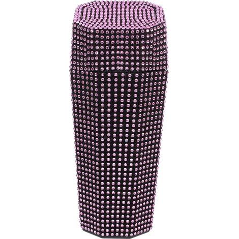 Rhinestone Car Trash Can Small Size Durable ABS Material Lid (1/5)