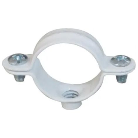 Einfaches Halsband Durchmesser 16 mm, weiße Rilsanbeschichtung, 50 Stück