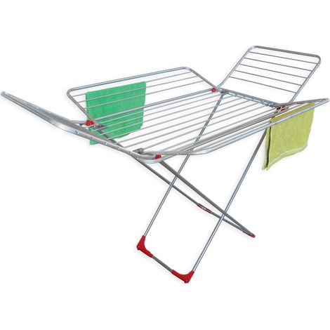 Betabernini 19523 Stendipiu' Stendibiancheria da Pavimento Alluminio Anodizzato 4 Ali 30 m su Ruote colore Multicolore (1/4)