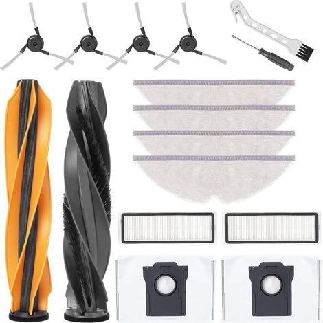 Kit d'accessoires pour aspirateur D20/D20 Pro Plus – 16 pièces – Brosse double caoutchouc et poils – Filtration allergènes (1/5)