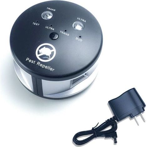 Répulsif ultrason 360° anti rats, souris, rongeurs, cafards et insectes. Fréquences variables puissantes, une portée de 550 m2. Solution Écologique Efficace anti-nuisibles sans produits (1/4)