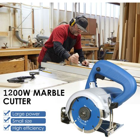 Jigsaw, dry stone saw 1200 W incl. Ø 110 mm Heavy-duty cutting disc 12000 rpm & 0-45° Cutting action in marble, tile, ceramic, wood, PVC (1/5)