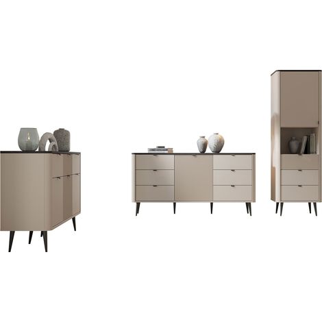 Conjunto de salón Lufela 122, Cachemira + Mármol gris (1/5)