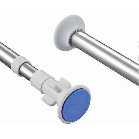 Tringle à rideaux télescopique extensible en acier inoxydable, barre réglable pour fenêtre, douche, chambre et porte (90-160 cm) (1/5)