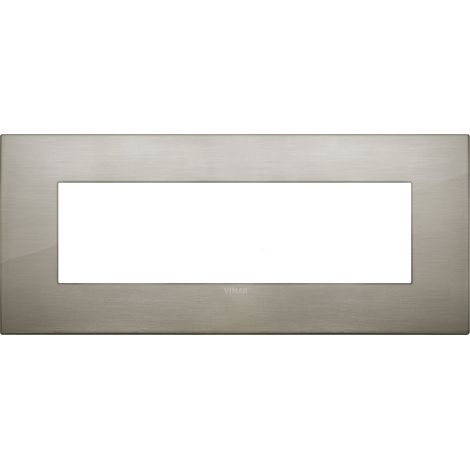 VIMAR - 19657.08 Placa de acero cepillado Classic 7M