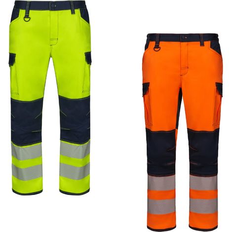 Pantaloni da lavoro alta visibilità Velilla 303010S bicolore AV RS - XL - Giallo