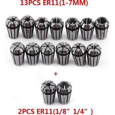 Jeu de 15 pinces ER11 avec mandrins flexibles (1/5)