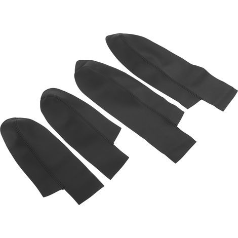 4-teilige Türarmlehnenverkleidung aus Mikrofaserleder für Vorder- und Hintertüren, passend für CRV 2007-2011, Schwarz (1/5)