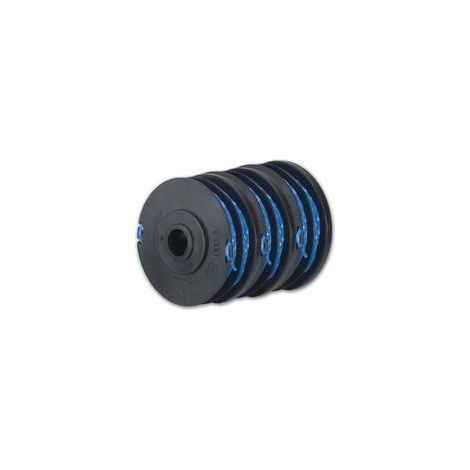 Lot de 3 bobines Double Fil 1,65mm - RAC123 - pour Coupe-Bordures RLT4027, RLT6030 (1/4)