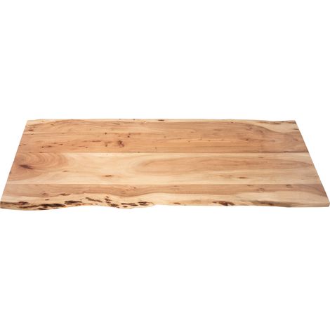 Tischplatte Baumkante Akazie Natur 140 x 60 cm CURT (1/5)