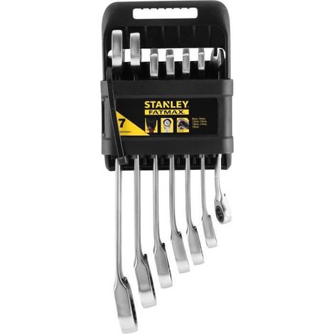 STANLEY FATMAX Llaves Mixtas de Casquillo Reversible Fatmax - Juego de 7 piezas (1/4)