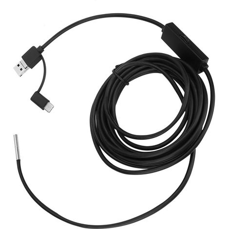 3-in-1-Endoskop für Android-Typ-C-Mobiltelefone, 3,9-mm-Objektiv, hochauflösendes, wasserdichtes Endoskop (5 m Kabel) (1/5)
