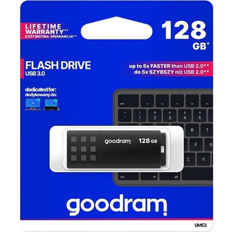 Goodram UME3 lecteur USB flash 128 Go USB Type-A 3.2 Gen 1 (3.1 Gen 1) Noir (1/4)