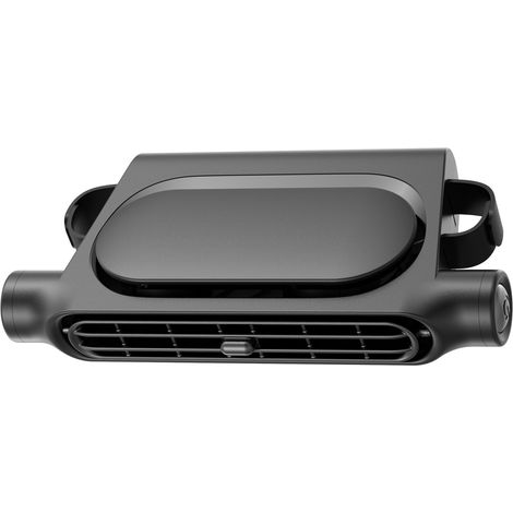 Ventilador recargable para asientos de coche (3000 mAh), de alto rendimiento, con 3 velocidades, para una ventilación óptima de los asientos traseros. Ventilador portátil, cómodo para viajes de verano (1/5)